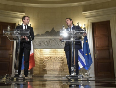 Αλ.Τσίπρας - Εμμ.Μακρόν στο «Ίδρυμα Σταύρος Νιάρχος» (φωτό)